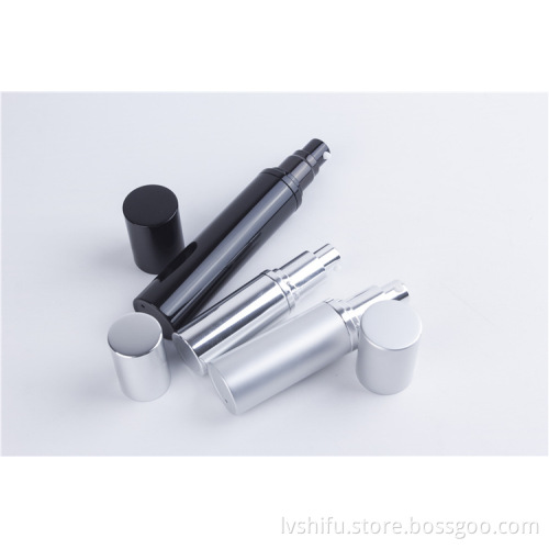 Factory Price Black Pump Plastic Cosmetic Vacuum Bottles